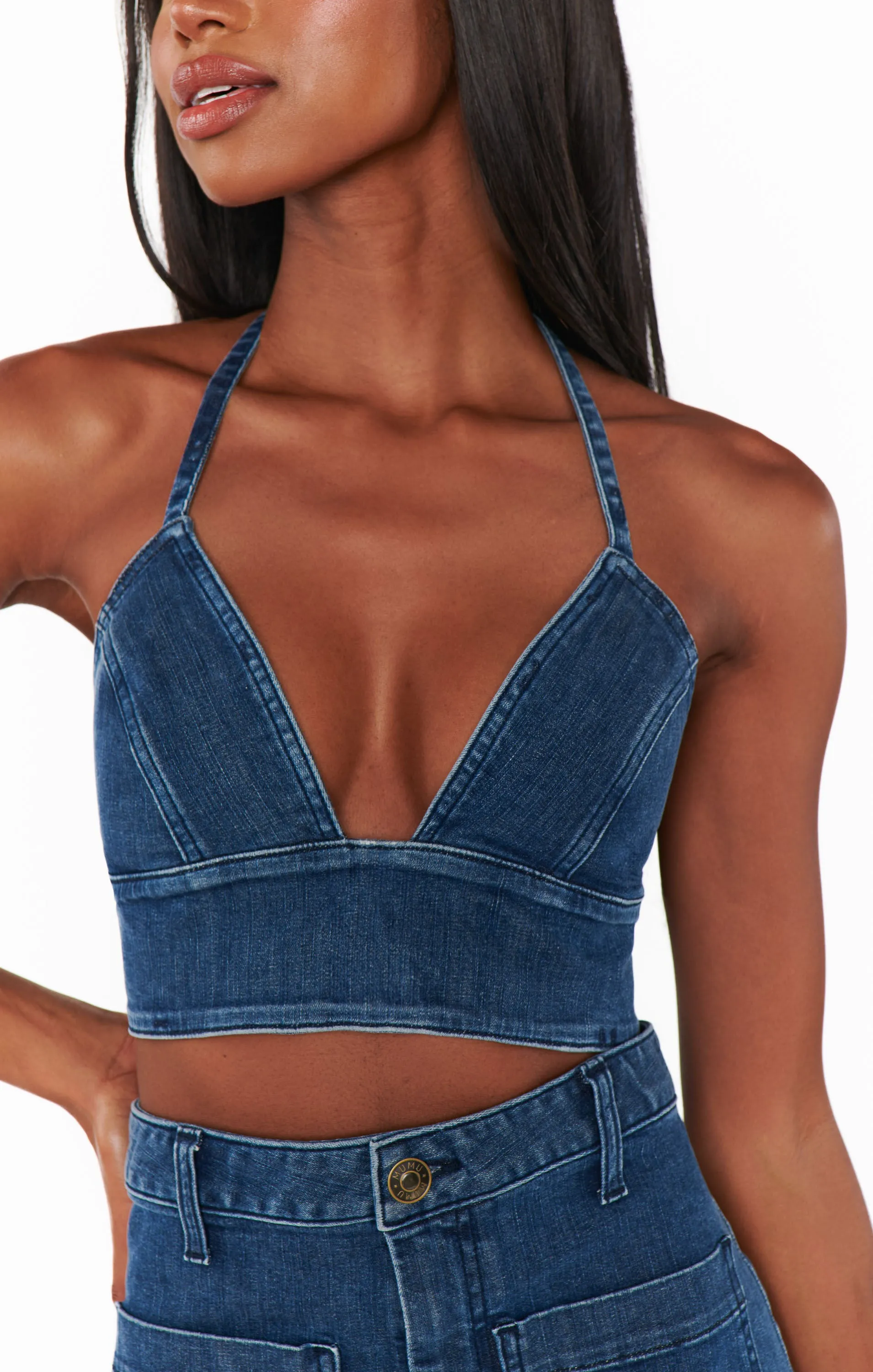 Palm Springs Top ~ Moonlit Blue