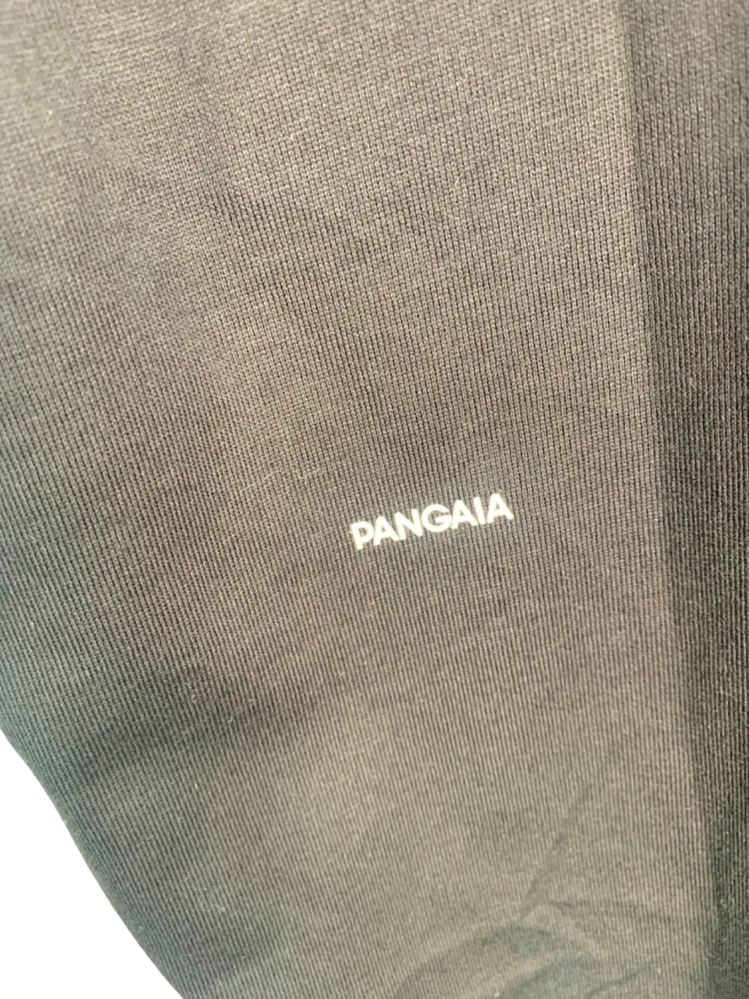 Pangaia Black Seaweed Fiber Cropped Shoulder T-Shirt M