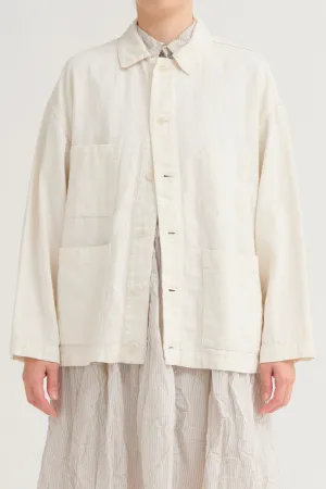 Pas de Calais Cotton Linen Satin Coverall Jacket