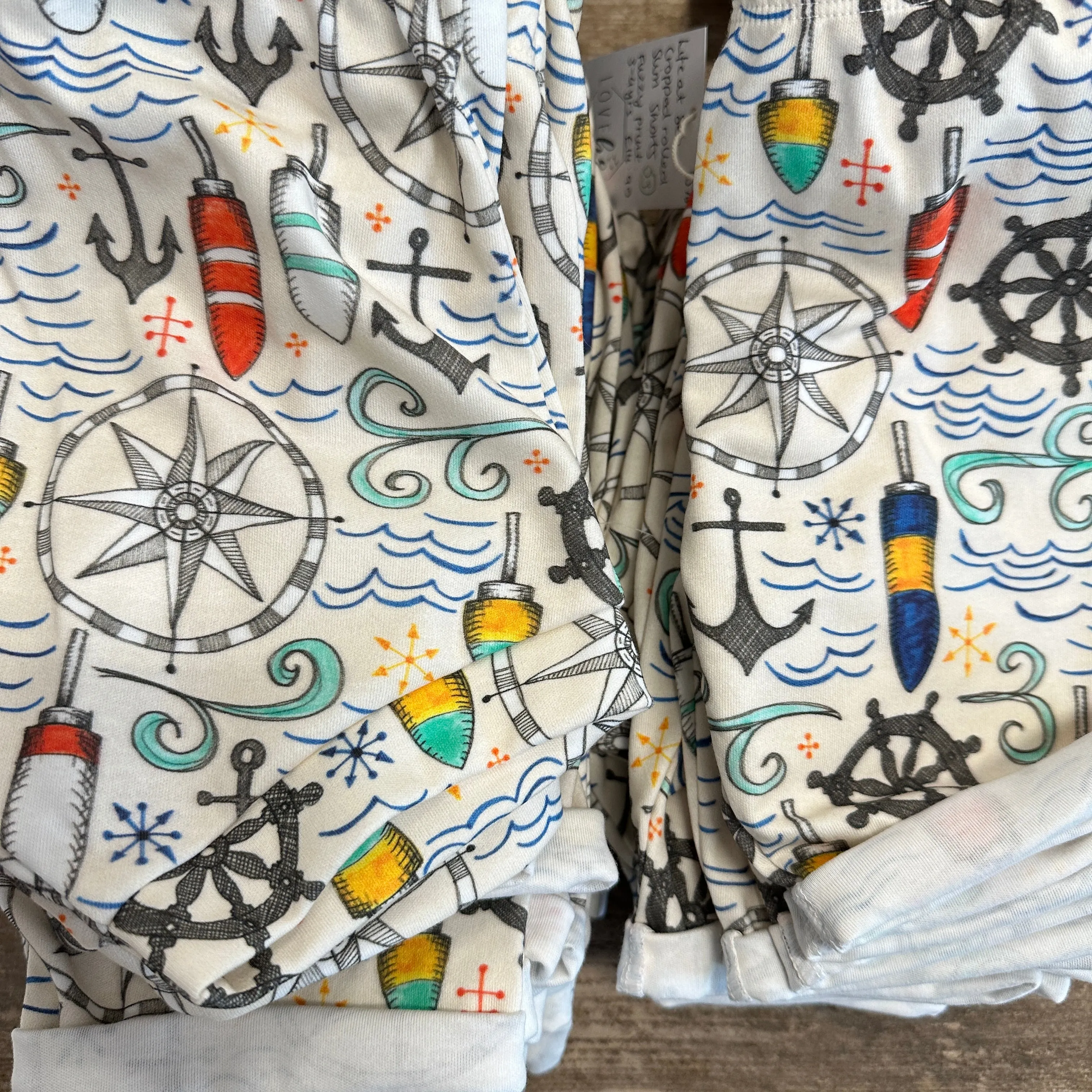 Perfectly Imperfect | Life at Sea Slim Cropped Rolled Shorts | Various Sizes