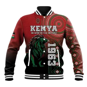 Personalised Kenya Jamhuri Day Baseball Jacket One Nation One Flag One People LT05