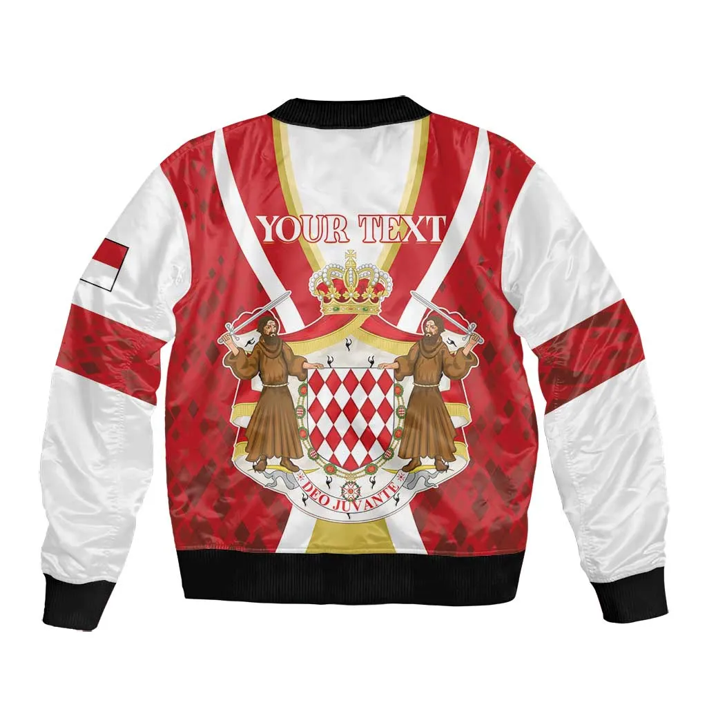 Personalized Monaco Bomber Jacket Deo Juvante Sporty Style LT01