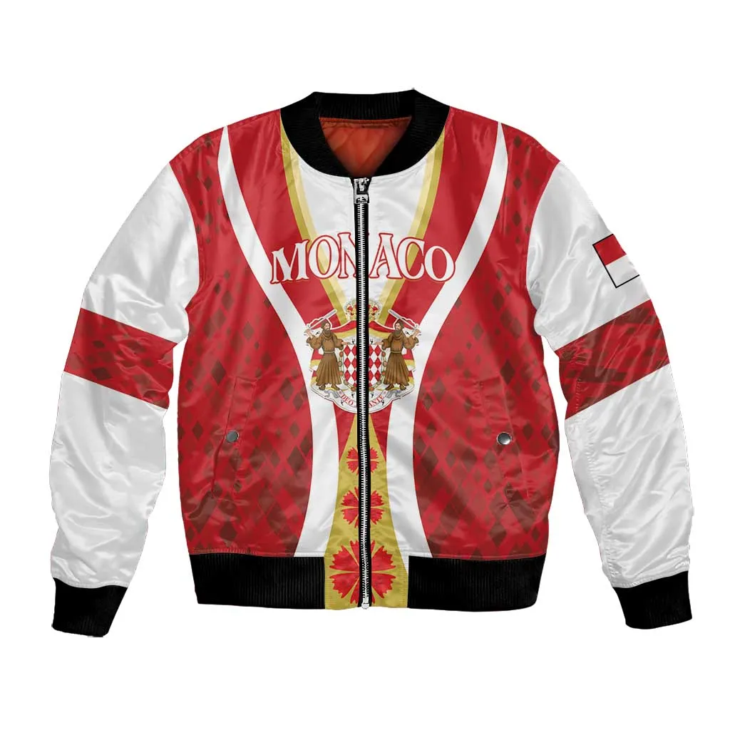 Personalized Monaco Bomber Jacket Deo Juvante Sporty Style LT01