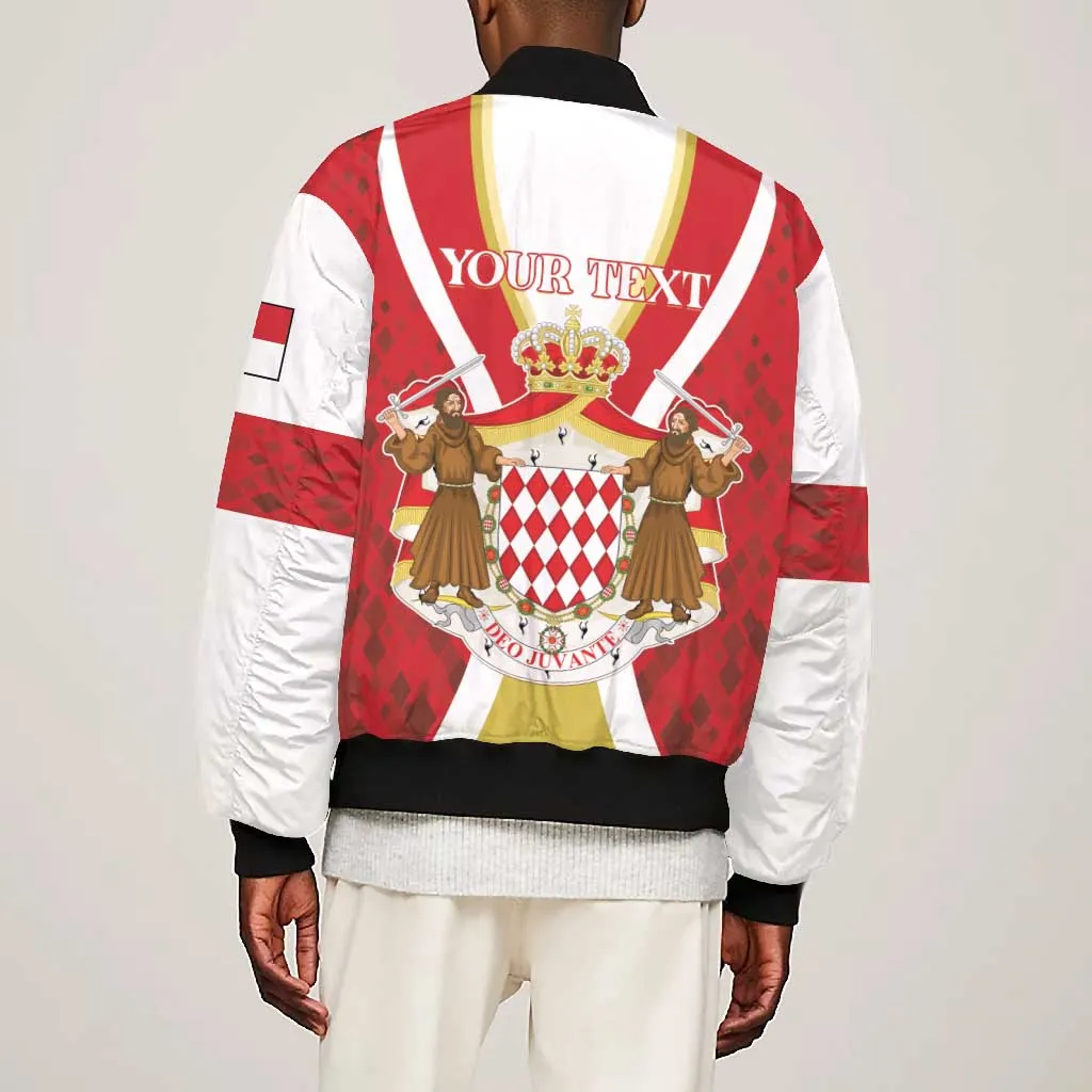 Personalized Monaco Bomber Jacket Deo Juvante Sporty Style LT01