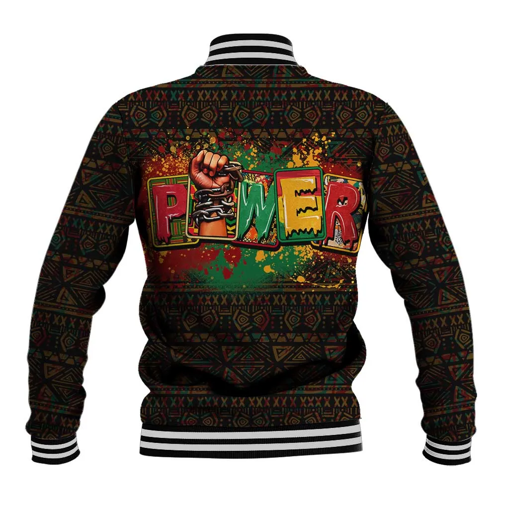 Personalized Power African Baseball Jacket DT02