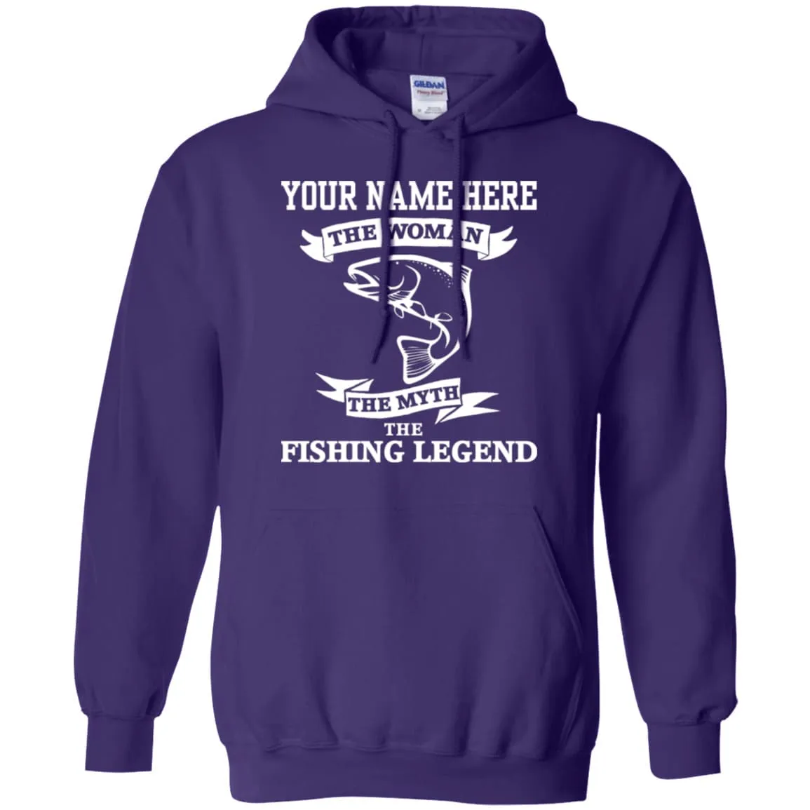 Personalized The Woman The Myth The Fishing Legend Hoodie a