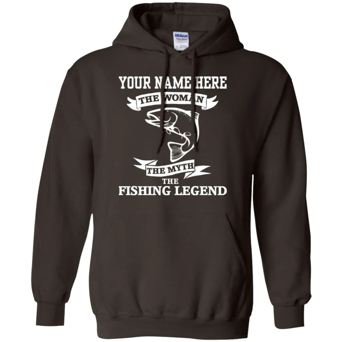 Personalized The Woman The Myth The Fishing Legend Hoodie a