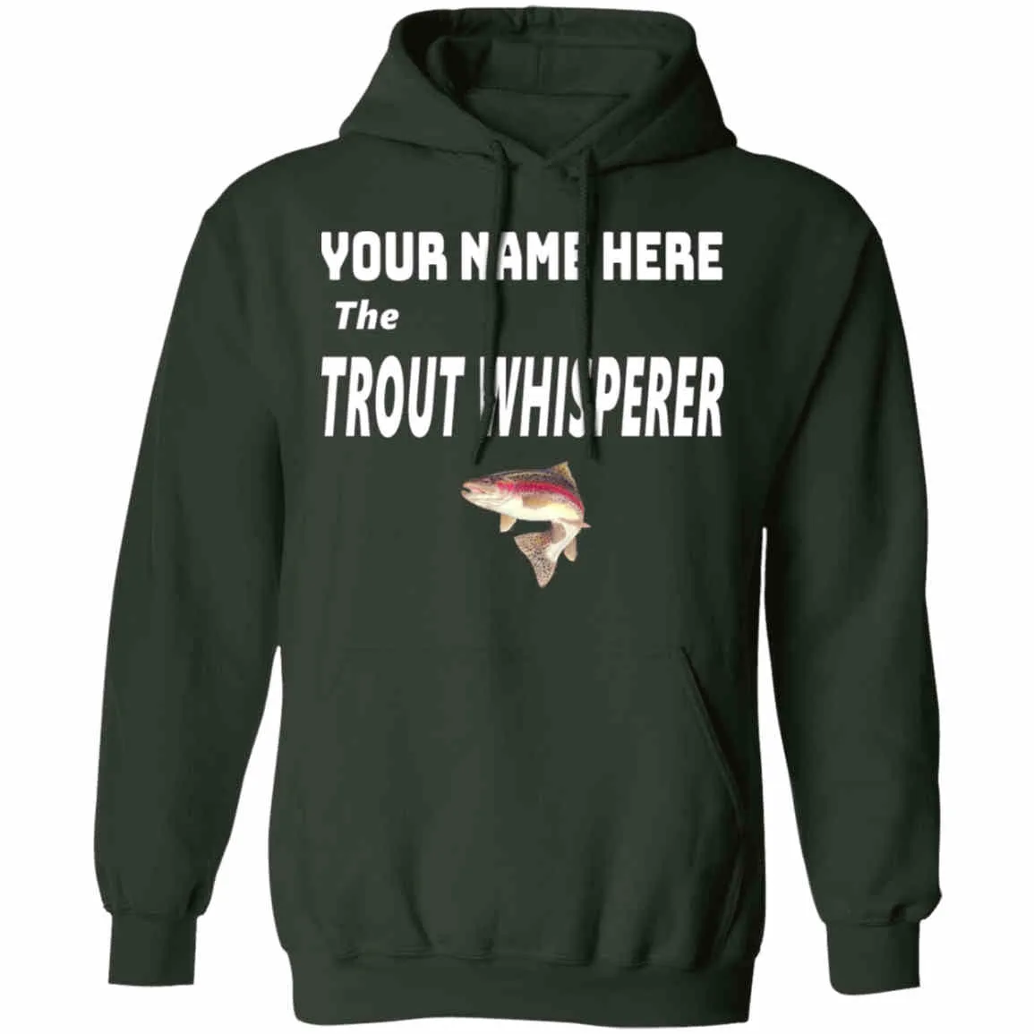 Personalized Trout Whisperer Hoodie i
