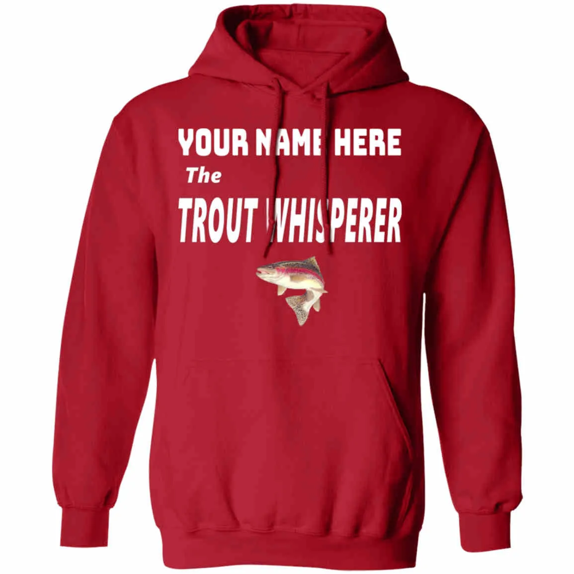 Personalized Trout Whisperer Hoodie i