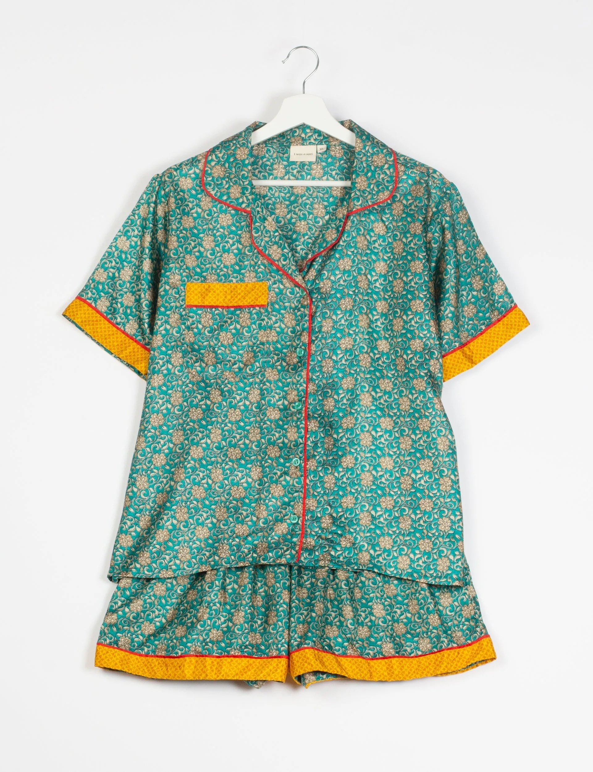 PJ SET SHORT WITH SHORT SLEEVES