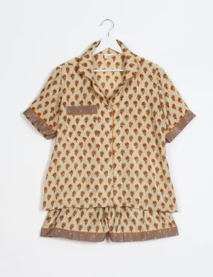 PJ SET SHORT WITH SHORT SLEEVES