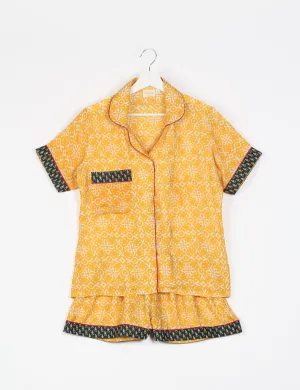 PJ SET SHORT WITH SHORT SLEEVES