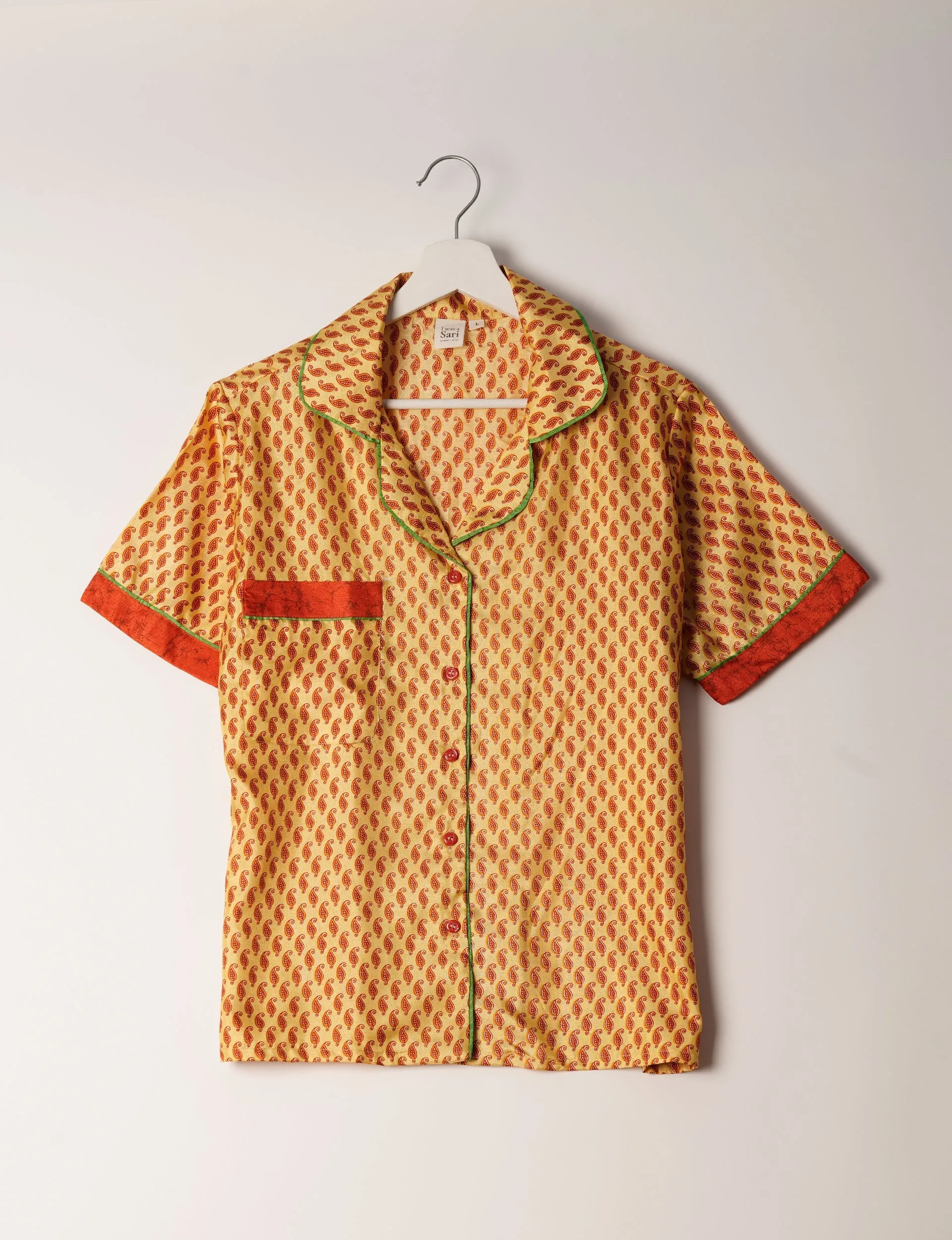 PJ SET SHORT WITH SHORT SLEEVES