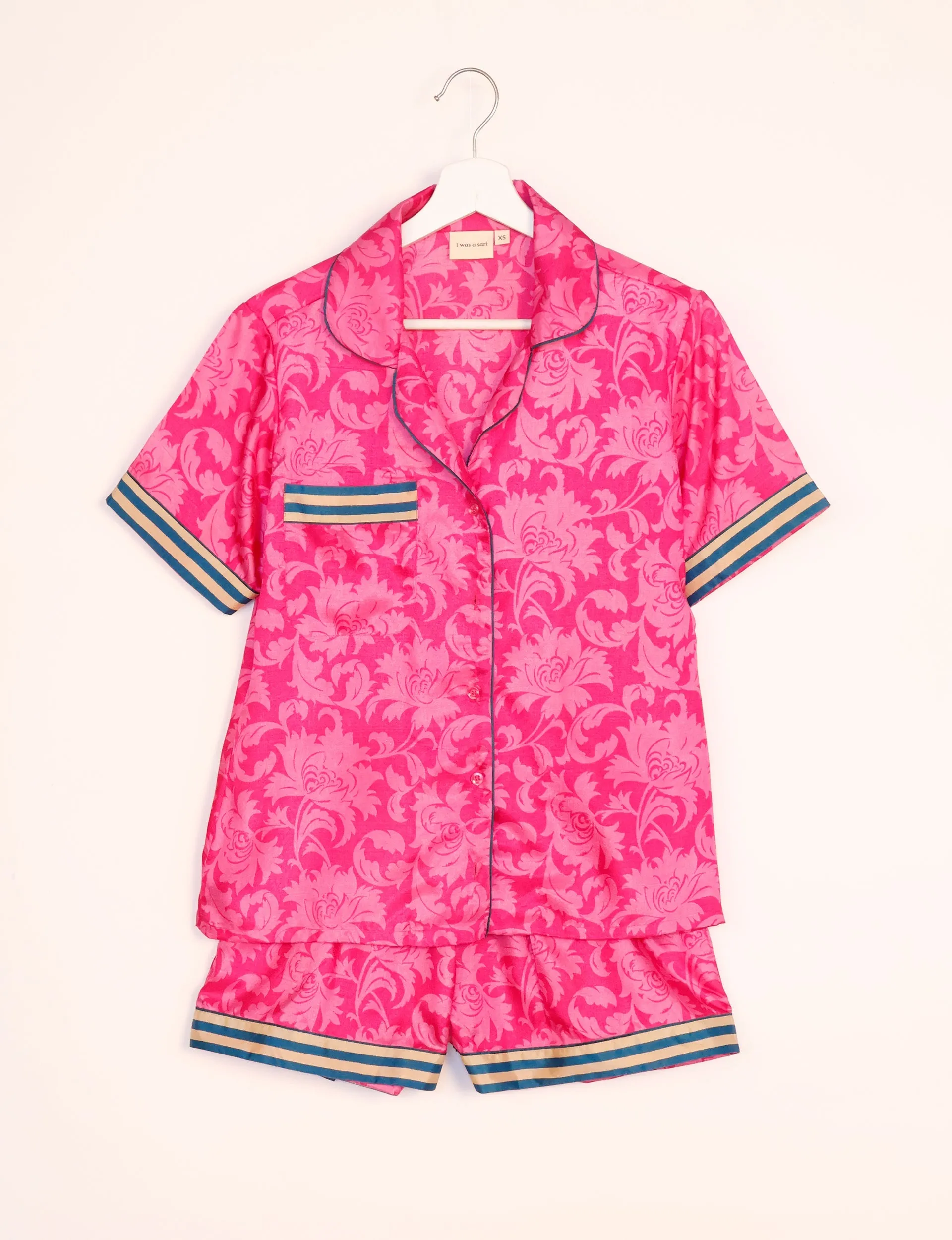 PJ SET SHORT WITH SHORT SLEEVES