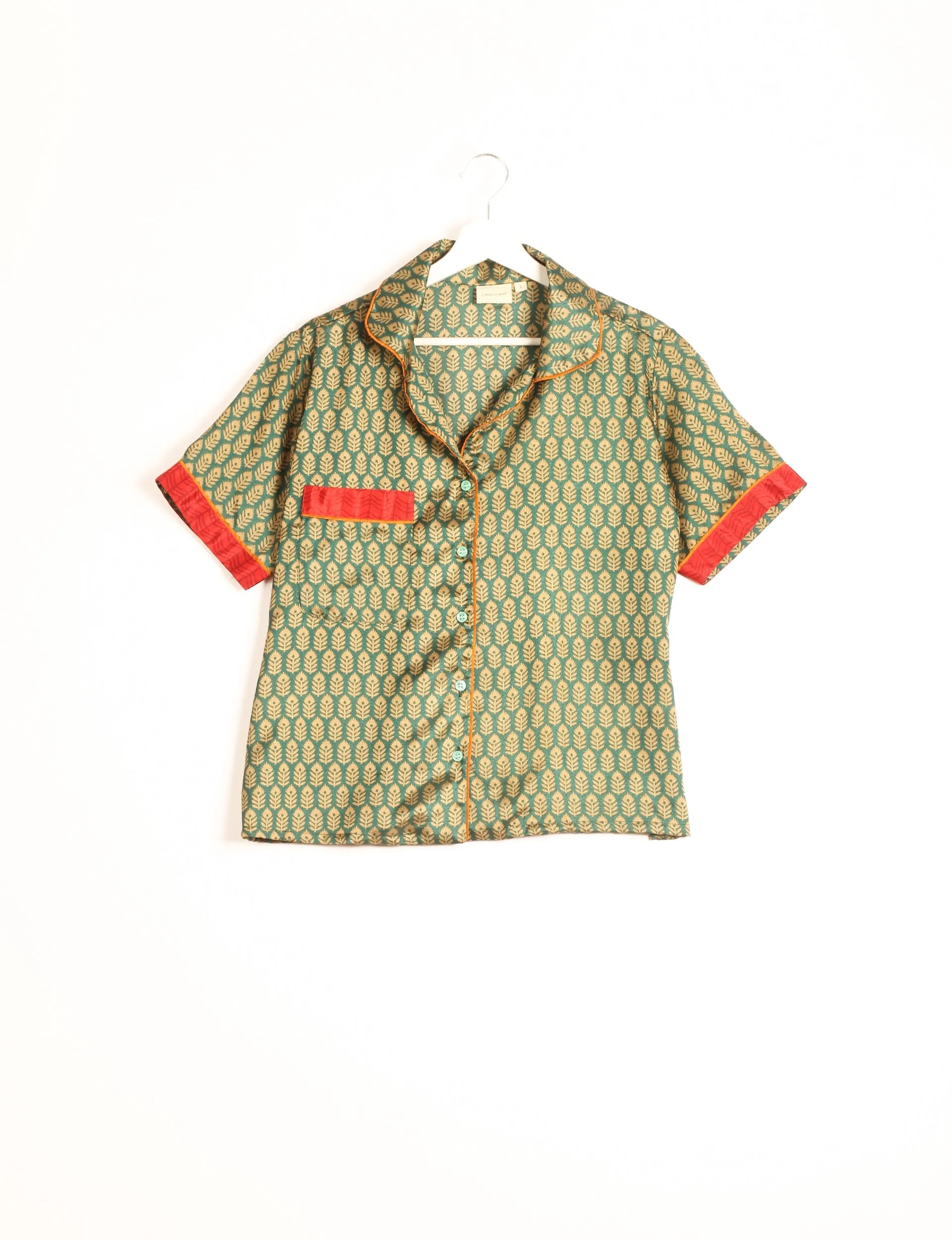 PJ SET SHORT WITH SHORT SLEEVES