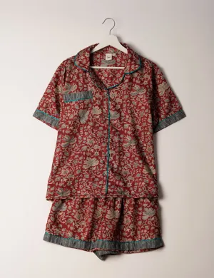 PJ SET SHORT WITH SHORT SLEEVES