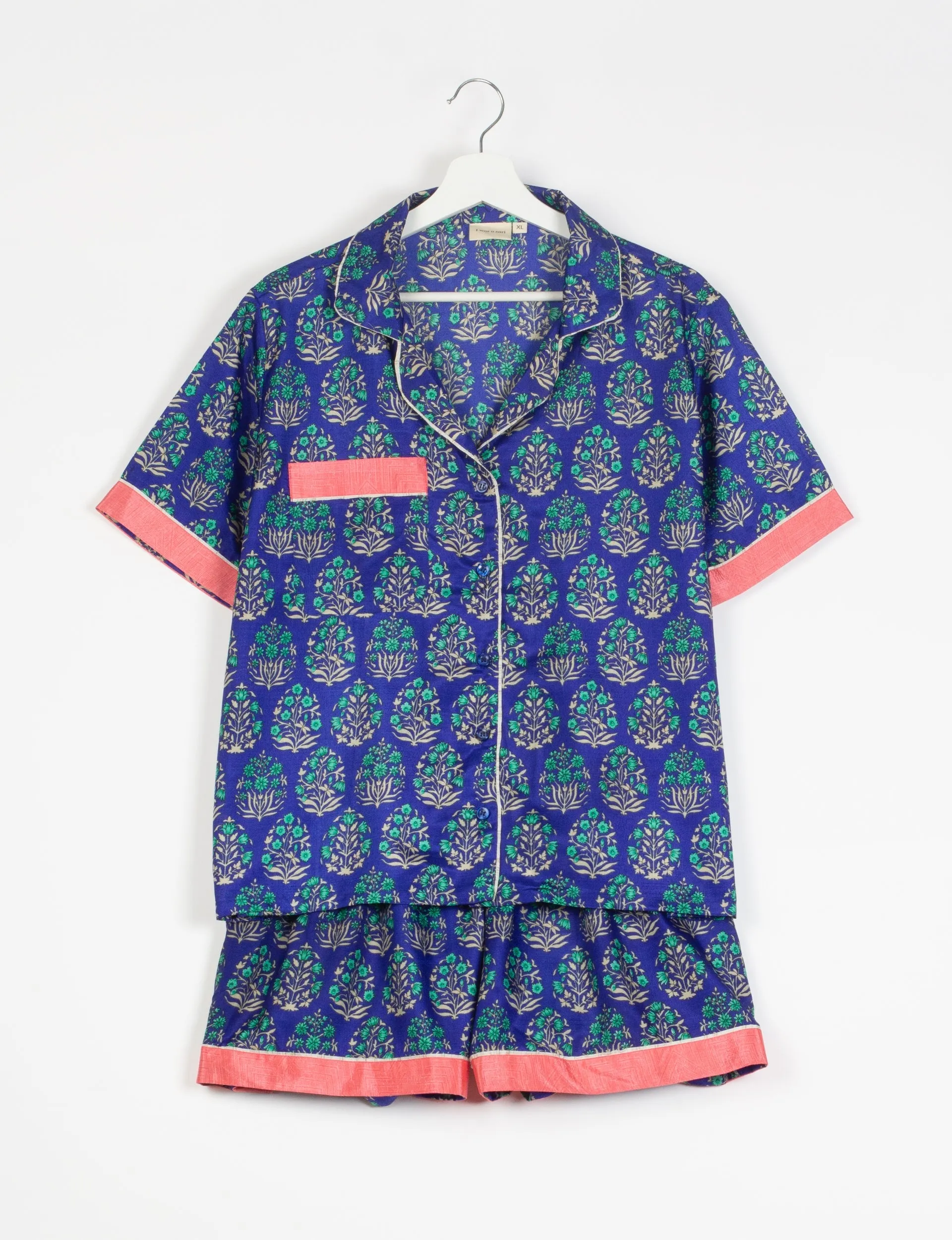 PJ SET SHORT WITH SHORT SLEEVES