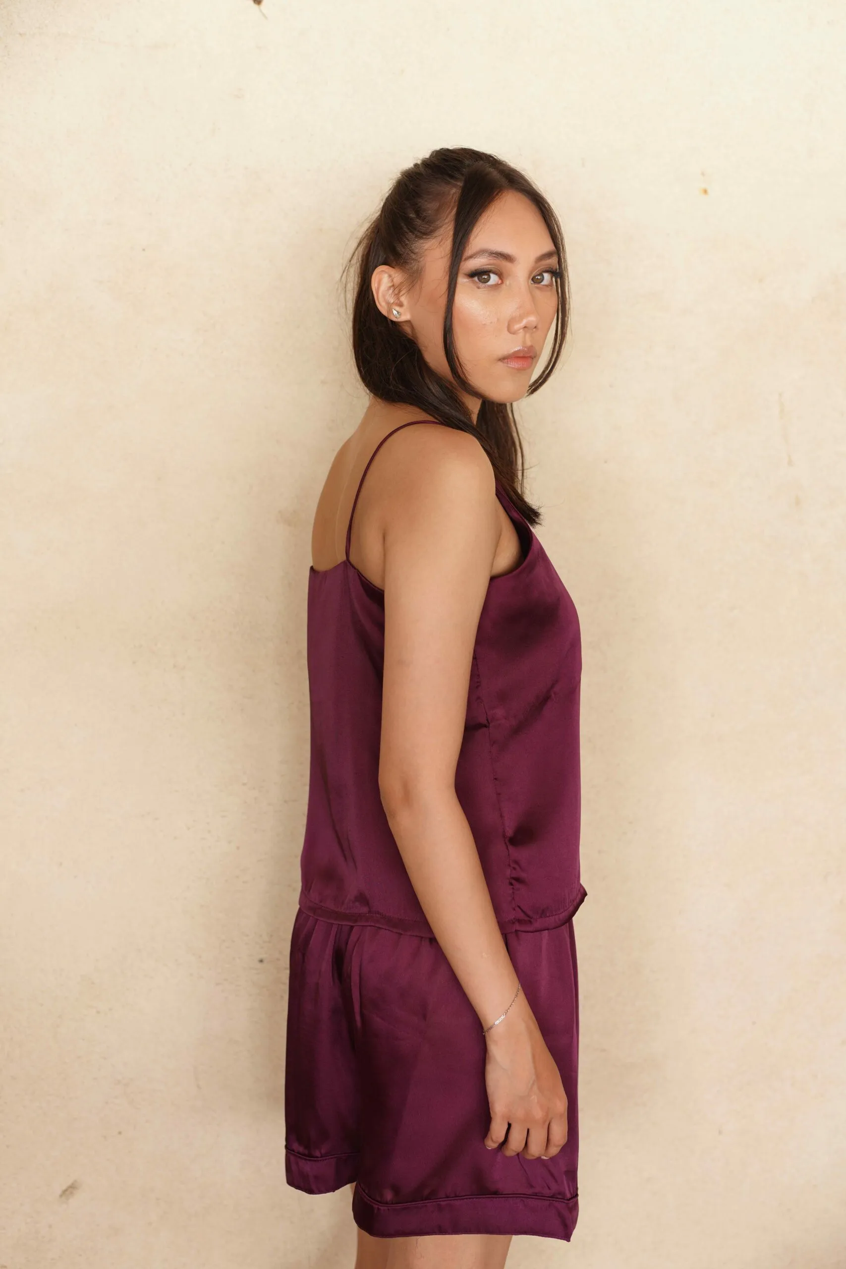 Plum Caspia Camisole Set