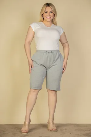 Plus Size French Terry Bermuda Shorts (CAPELLA)
