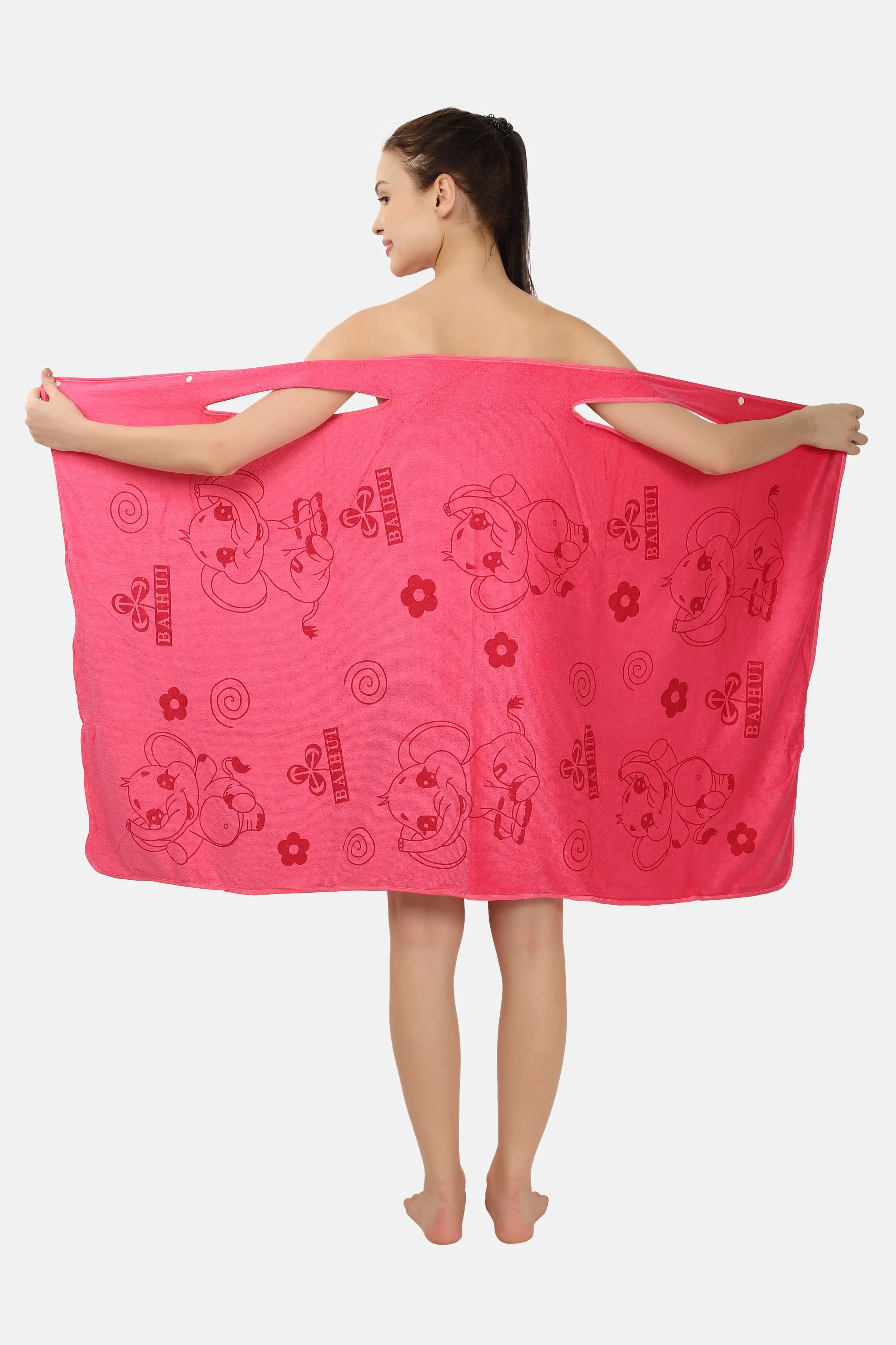 Poftik Soft Bath Towel Beach Spa Bathrobes Wash Clothing Beach Dresses Fashion Wearable Quick Dry Magic Bathing.