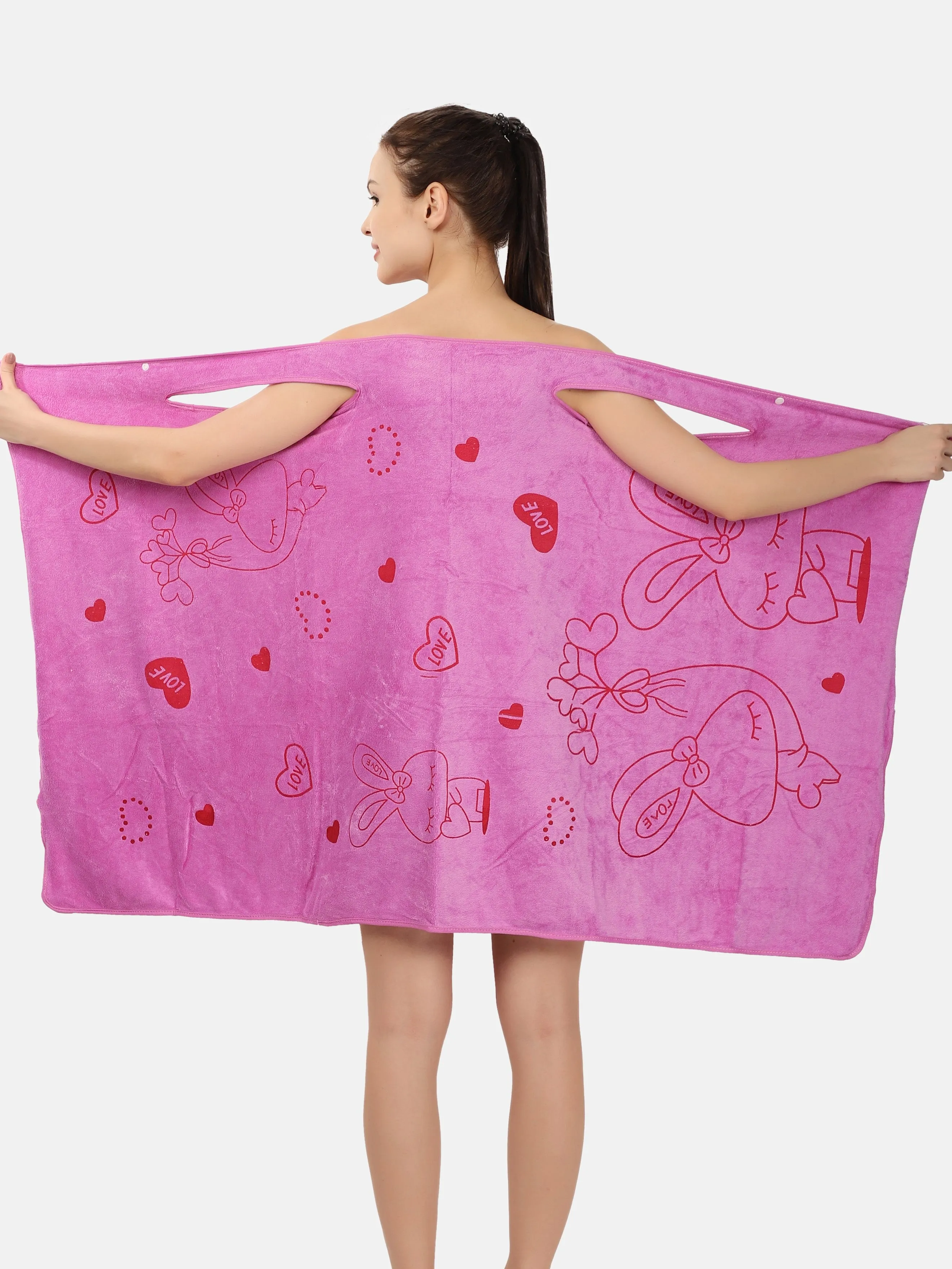 Poftik Soft Bath Towel Beach Spa Bathrobes Wash Clothing Beach Dresses Fashion Wearable Quick Dry Magic Bathing.
