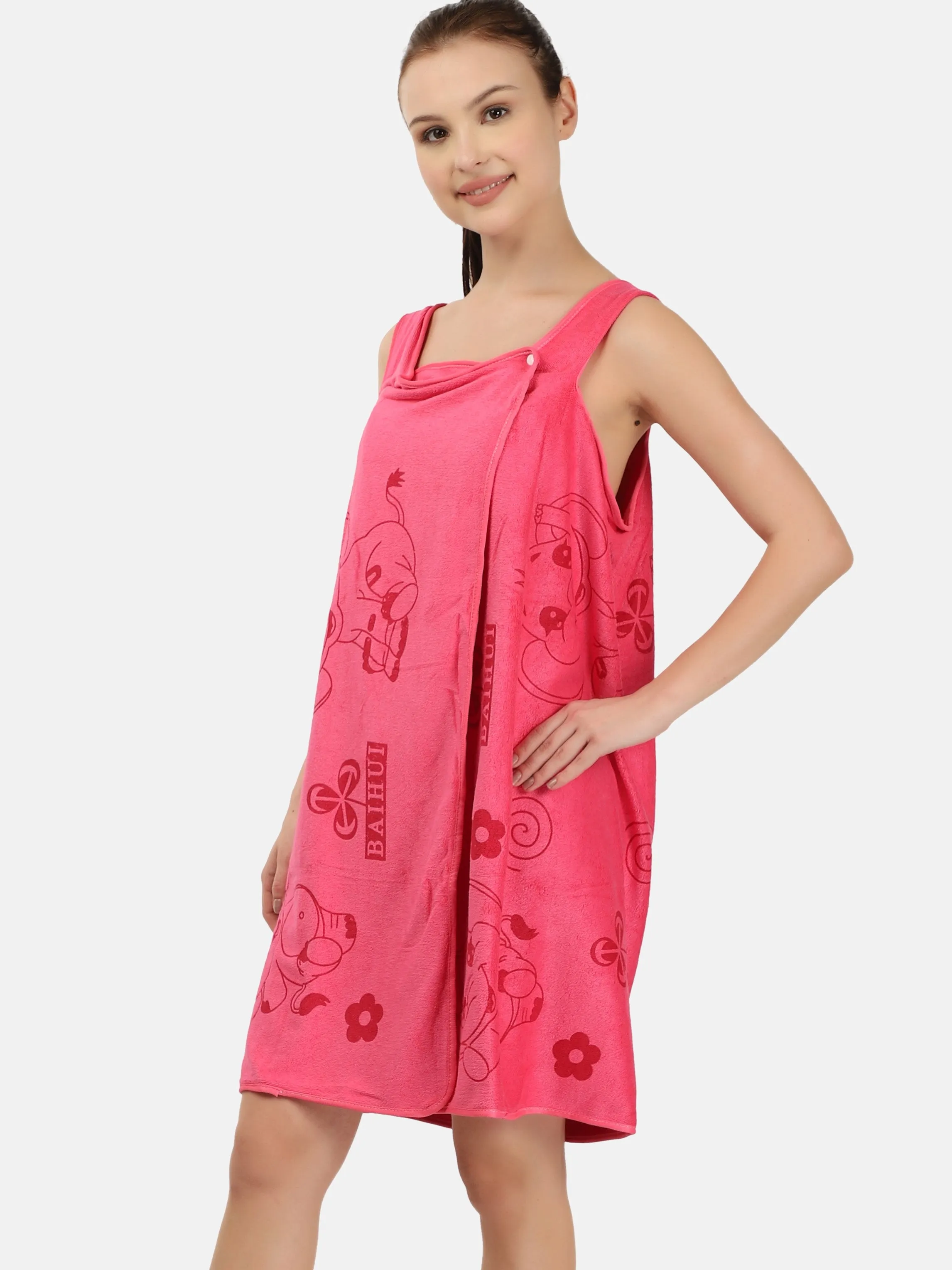 Poftik Soft Bath Towel Beach Spa Bathrobes Wash Clothing Beach Dresses Fashion Wearable Quick Dry Magic Bathing.