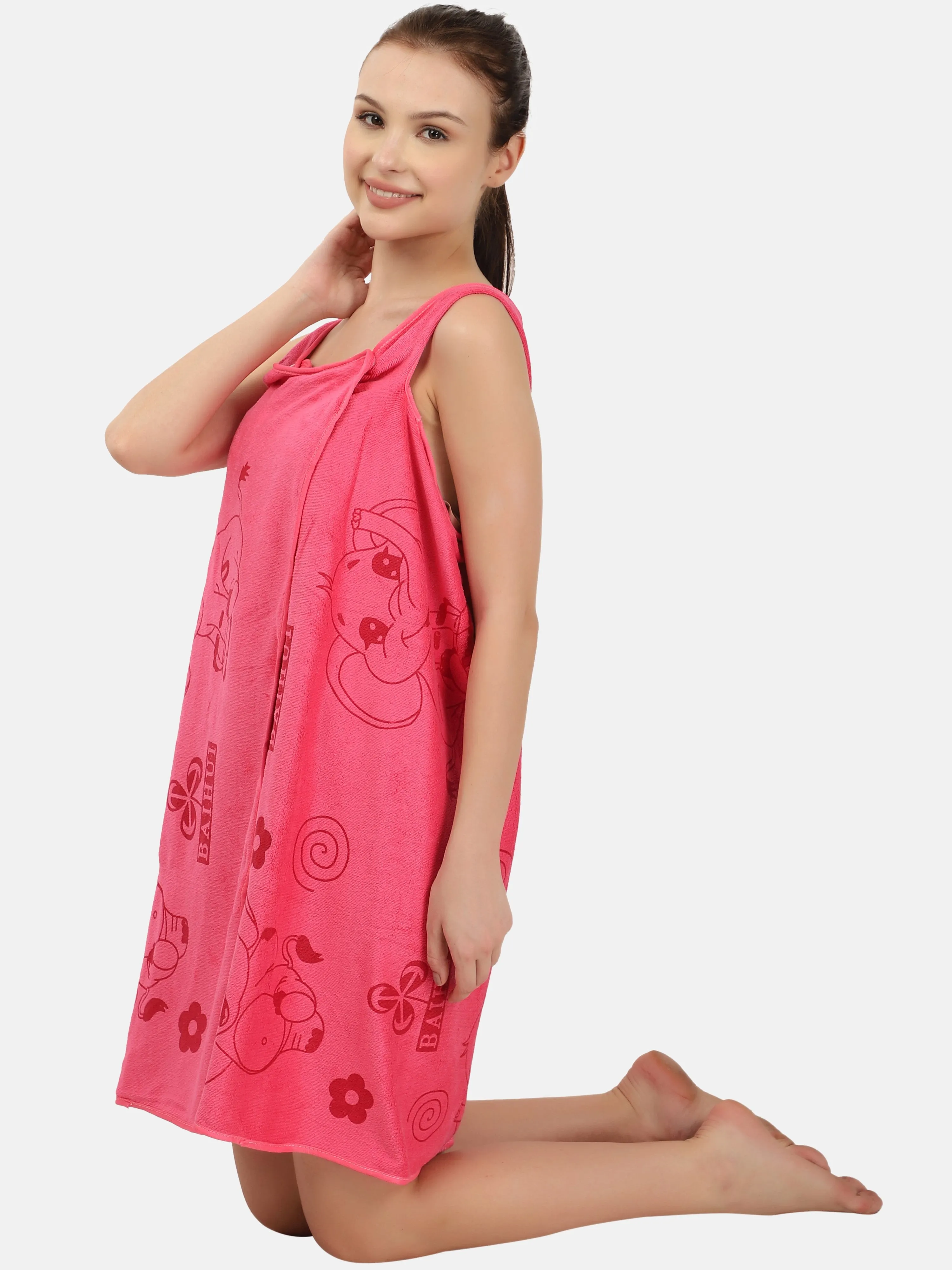 Poftik Soft Bath Towel Beach Spa Bathrobes Wash Clothing Beach Dresses Fashion Wearable Quick Dry Magic Bathing.