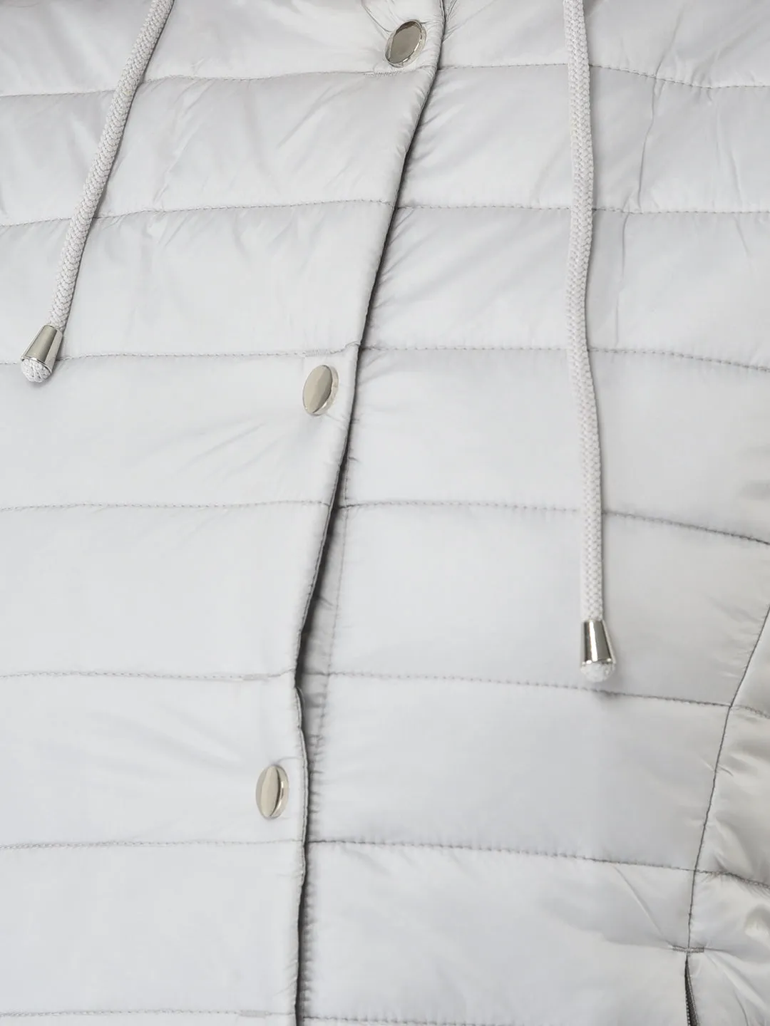 Polished Grey Hooded Gilet
