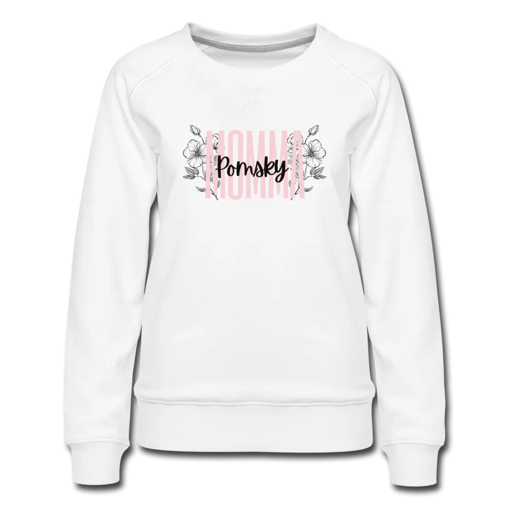 Pomsky Momma Floral Women’s Premium Sweatshirt