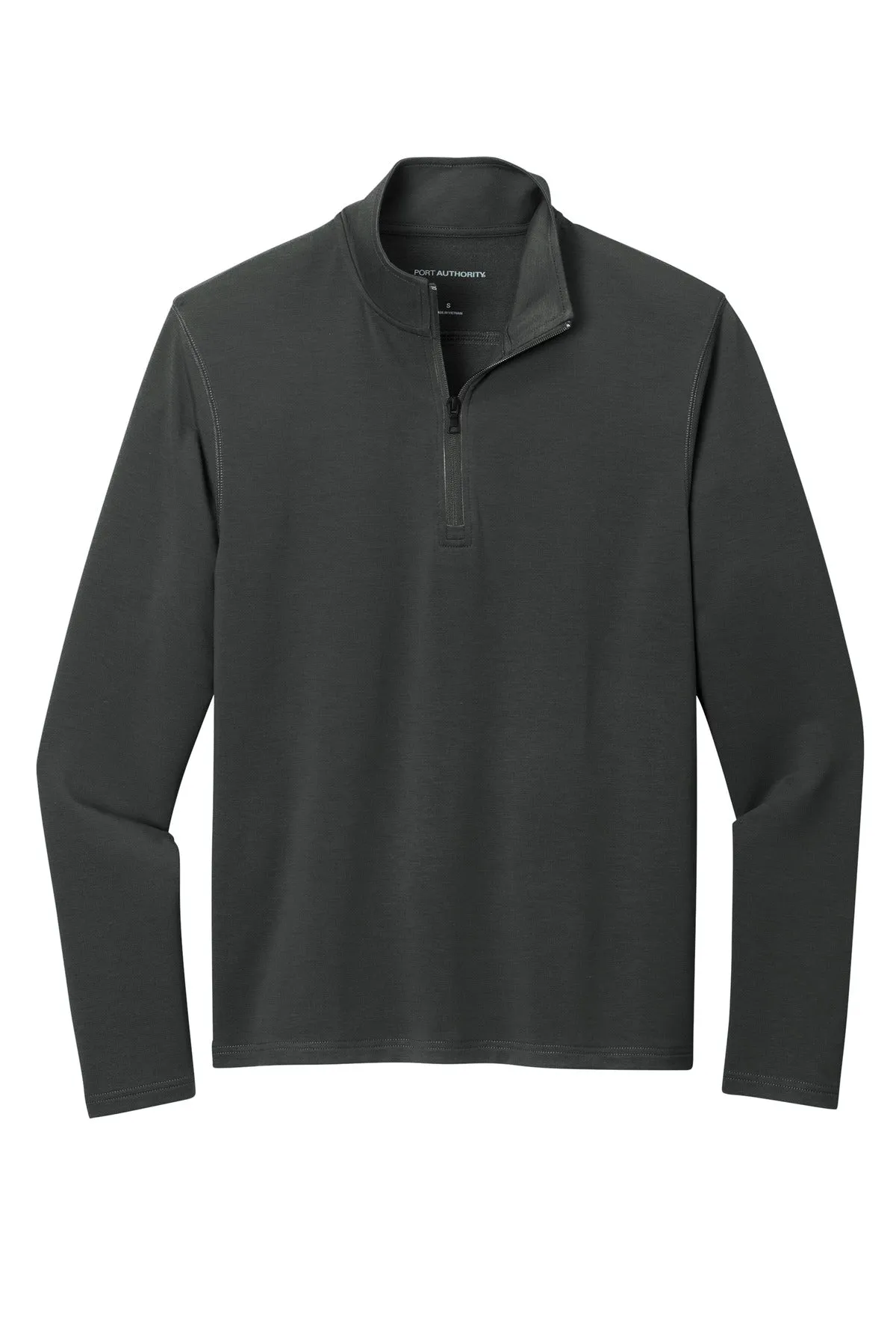 Port Authority Microterry 1/4-Zip Pullover K825 Charcoal