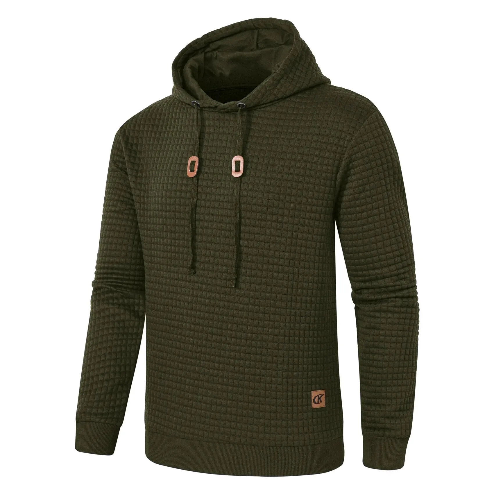 Premium Men’s Fleece Hoodies - Jacquard Pullover Sweatshirts for Men - High-Quality Male Hooded Sweatshirts