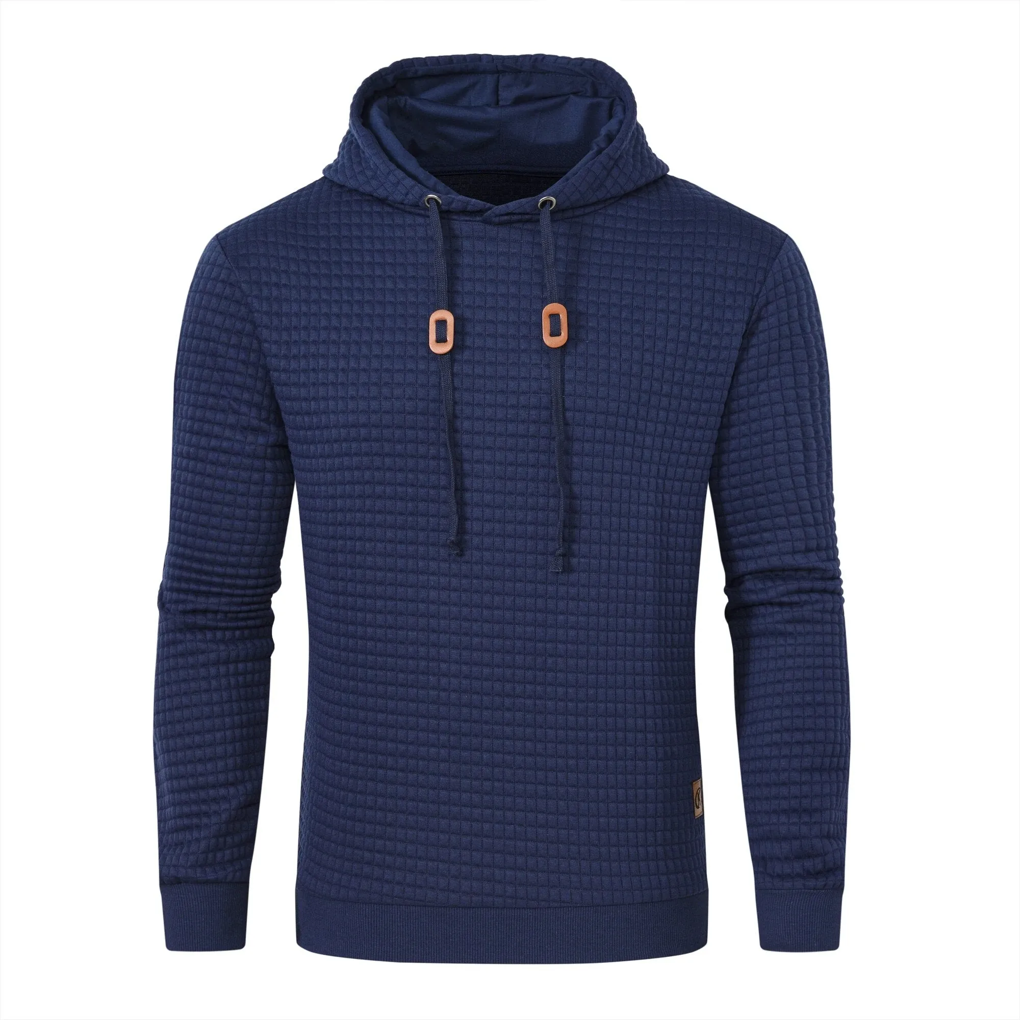 Premium Men’s Fleece Hoodies - Jacquard Pullover Sweatshirts for Men - High-Quality Male Hooded Sweatshirts