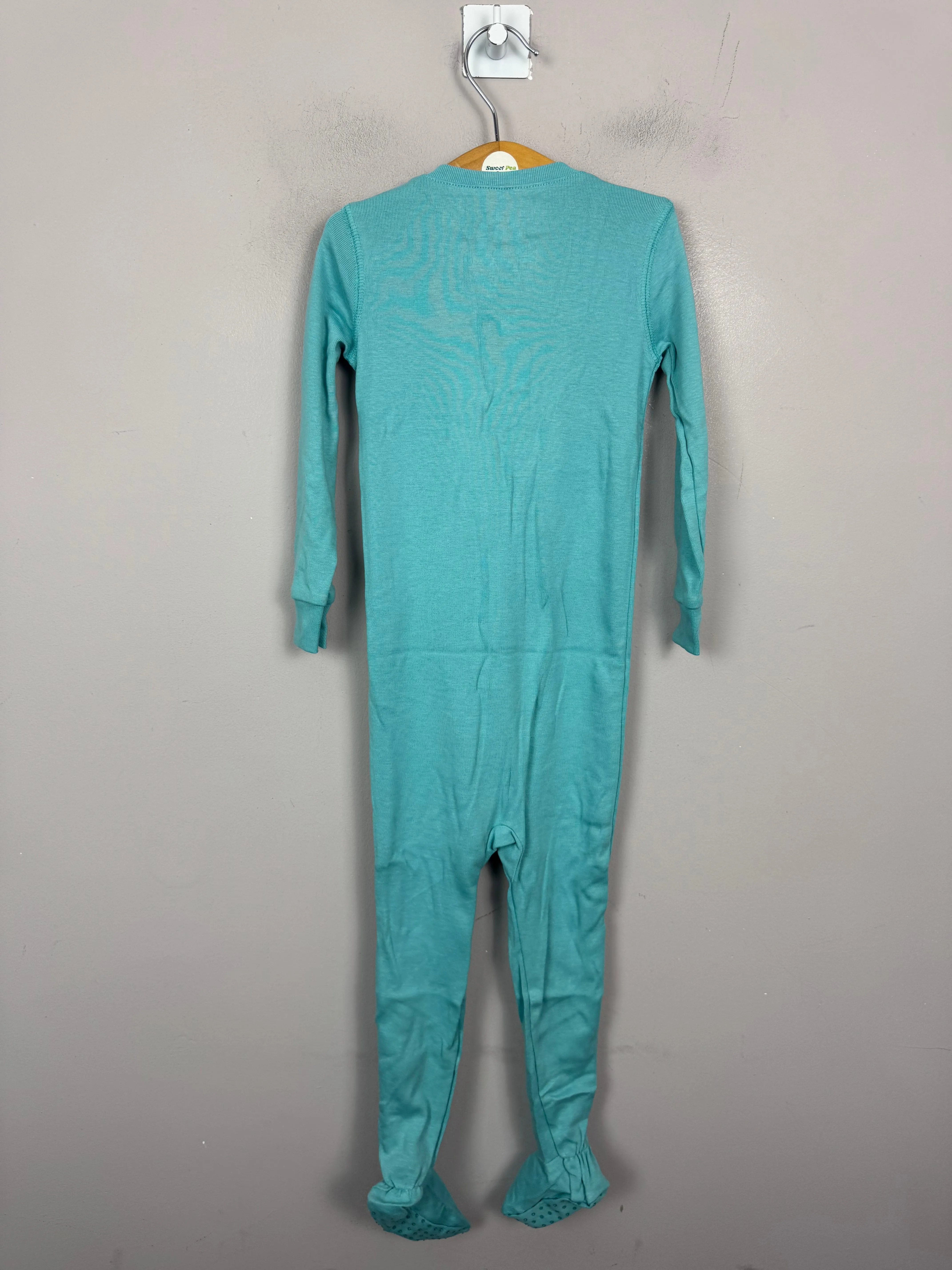 Primary Organic Sleepsuit - Plain dye, Azure (New) Ages NB to 18-24m