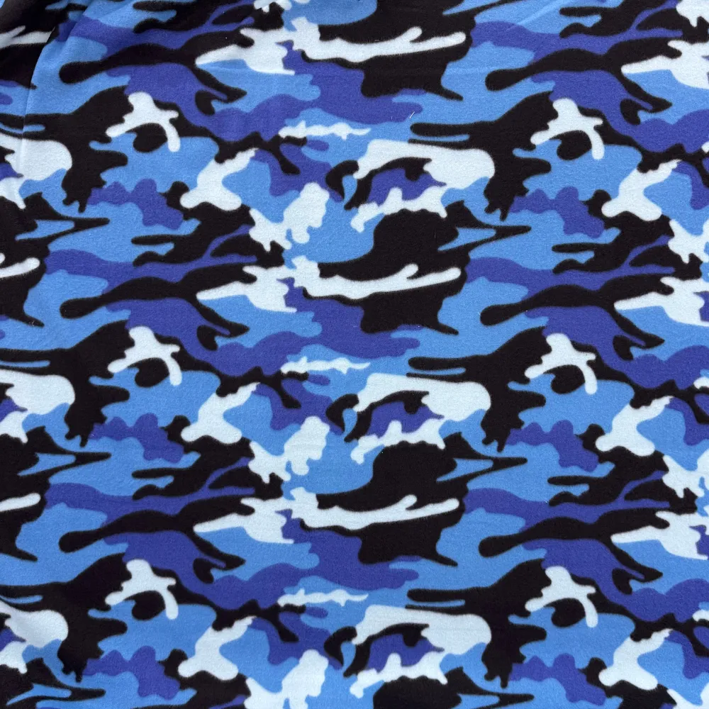 Printed Polar Fleece Camo Bluezey Blues