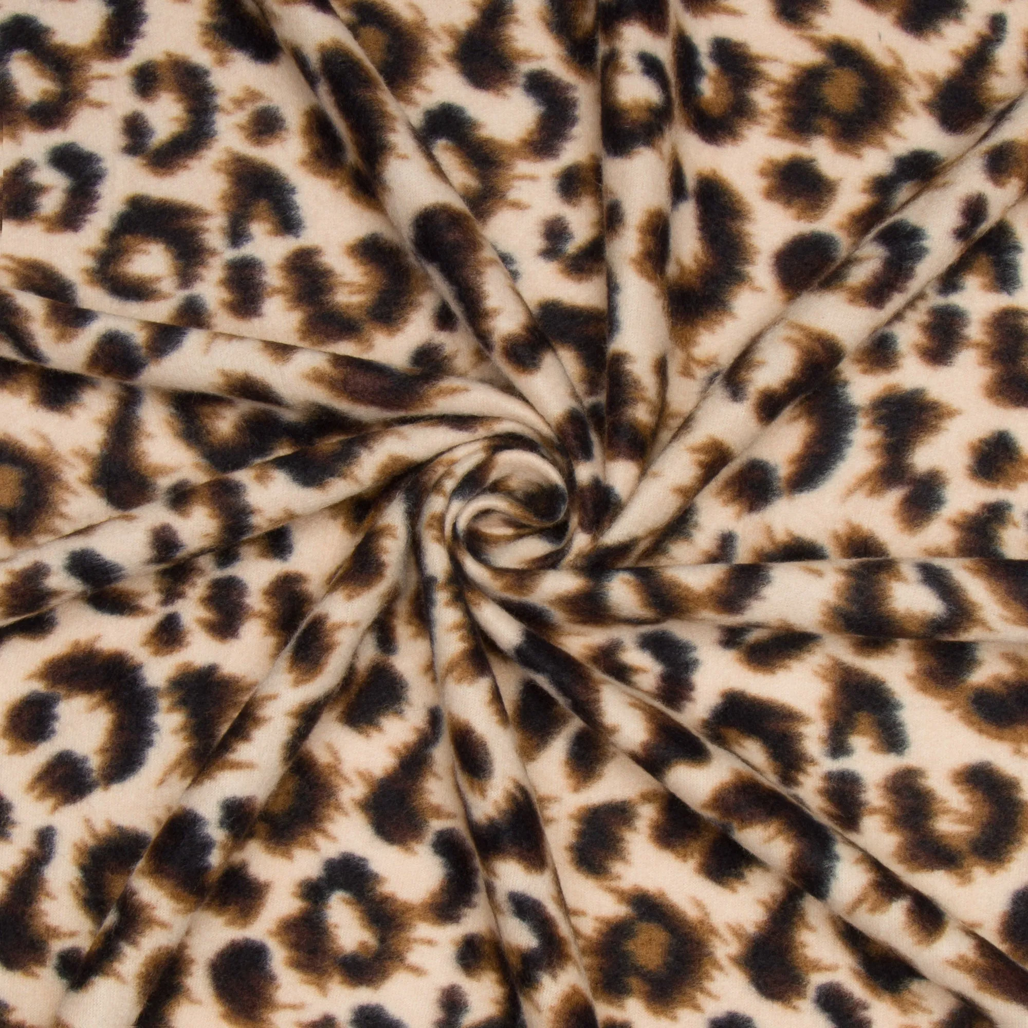 Printed Polar Fleece Leopard