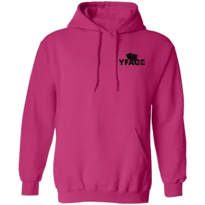 Pullover Hoodie Black Logo Front 2