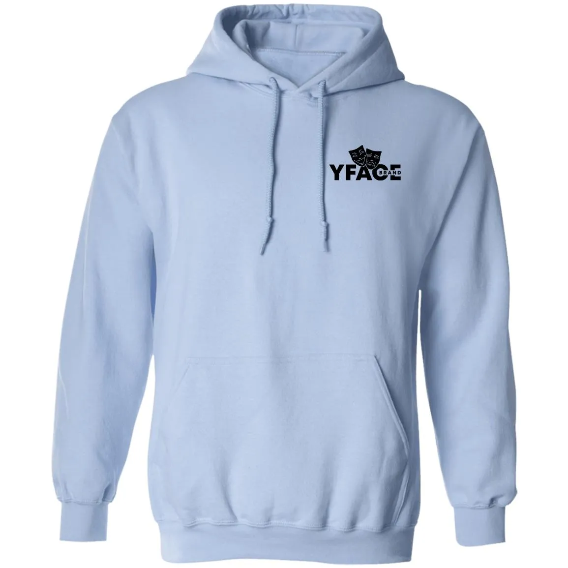 Pullover Hoodie Black Logo Front 2