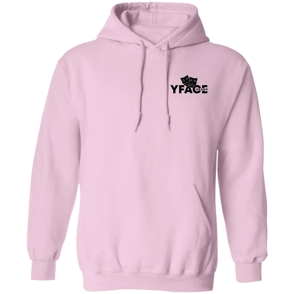 Pullover Hoodie Black Logo Front 2