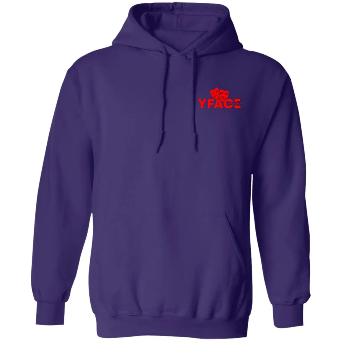Pullover Hoodie Logo Red Front 2
