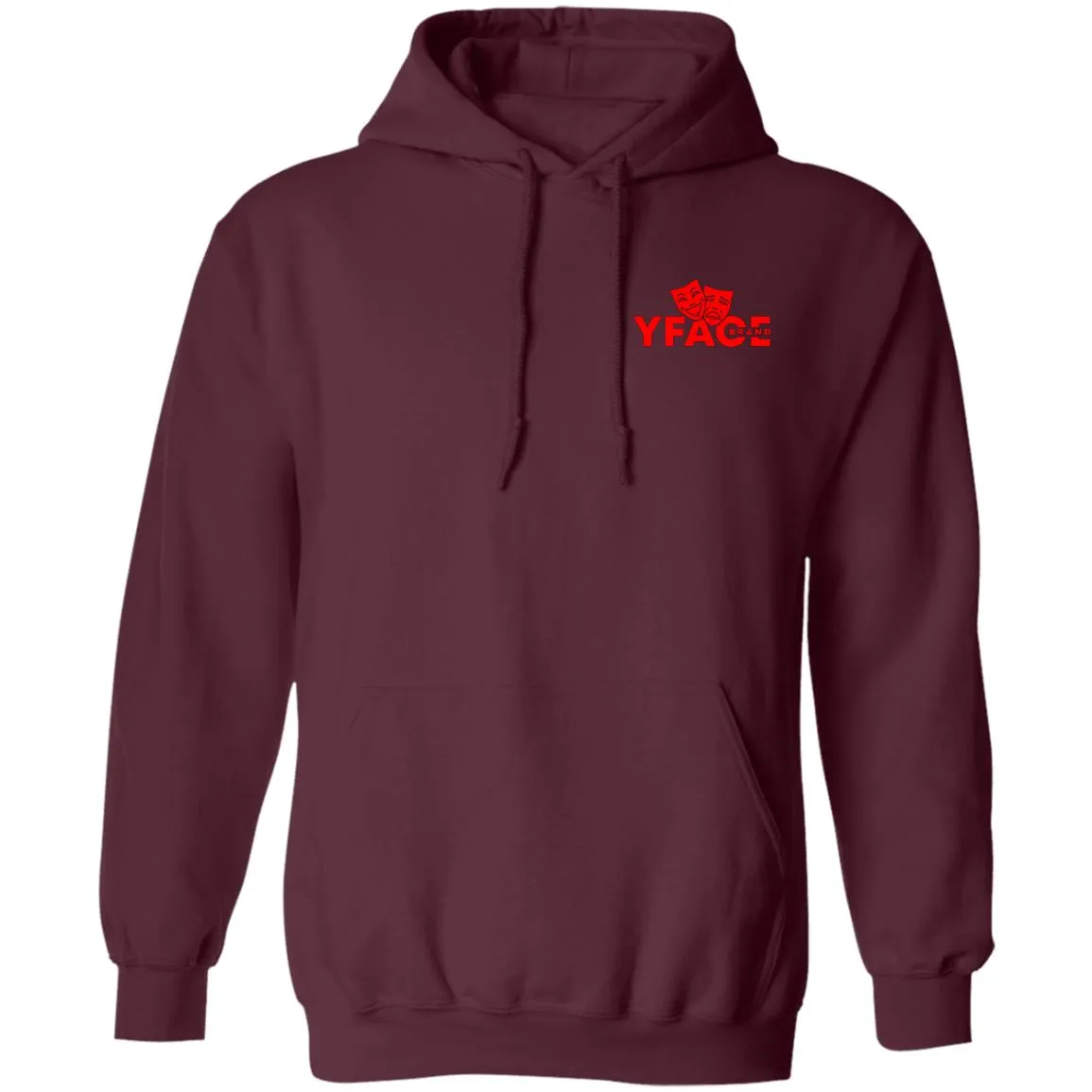 Pullover Hoodie Logo Red Front