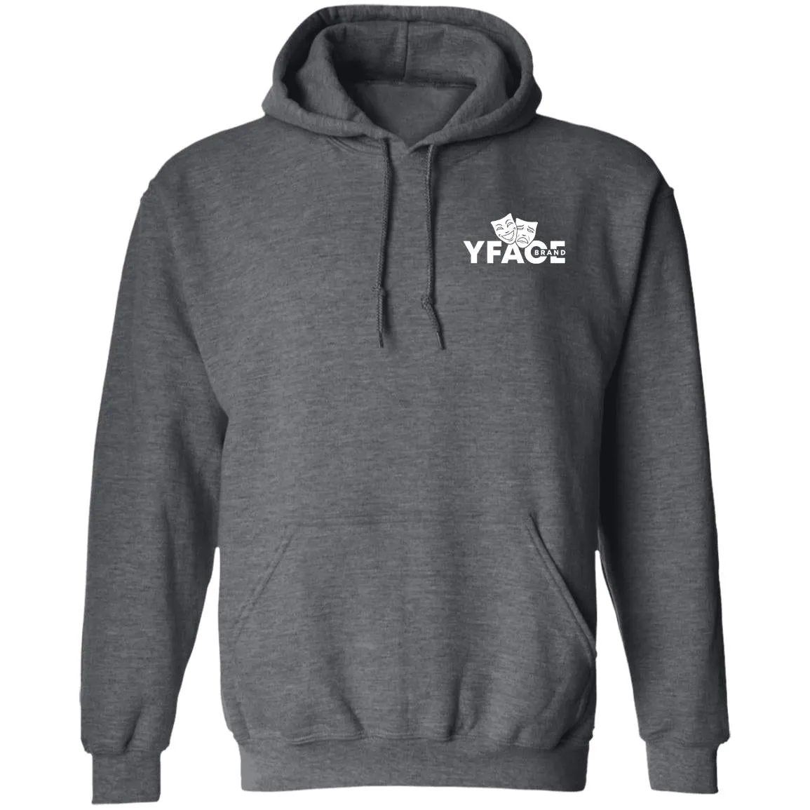 Pullover Hoodie White Logo Front