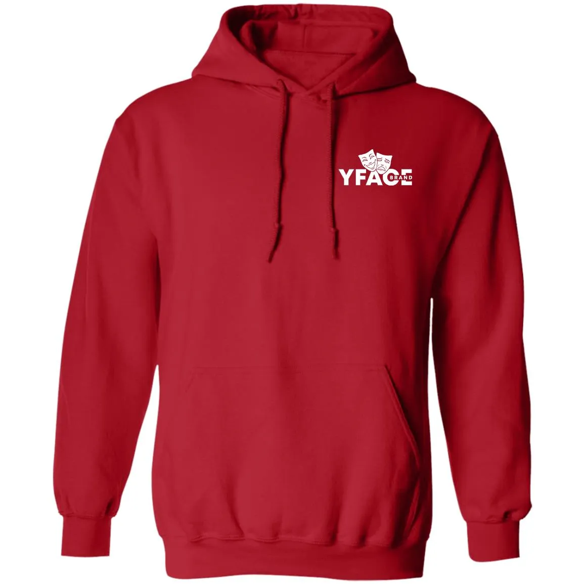 Pullover Hoodie White Logo Front