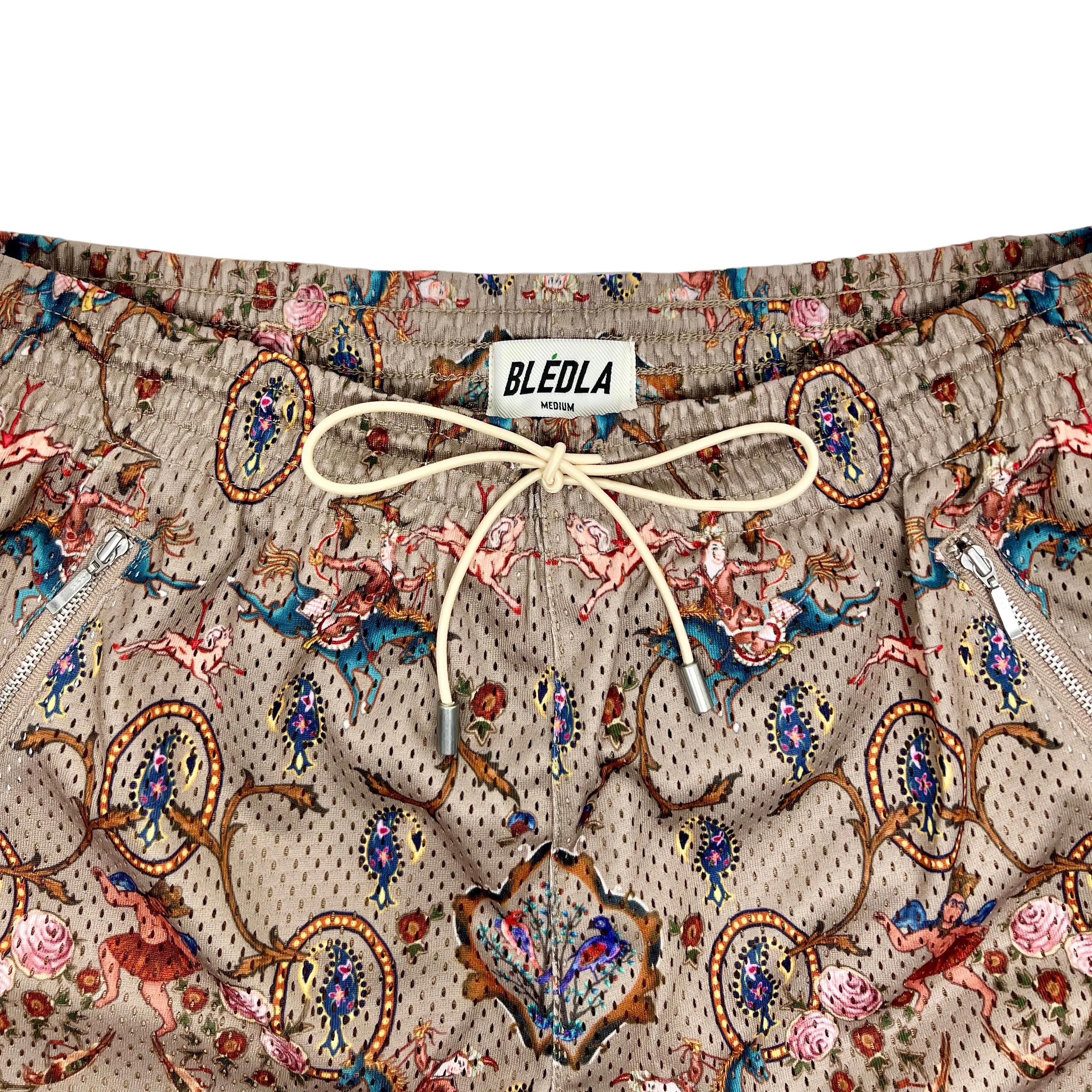 Qajar Mesh Short - Taupe