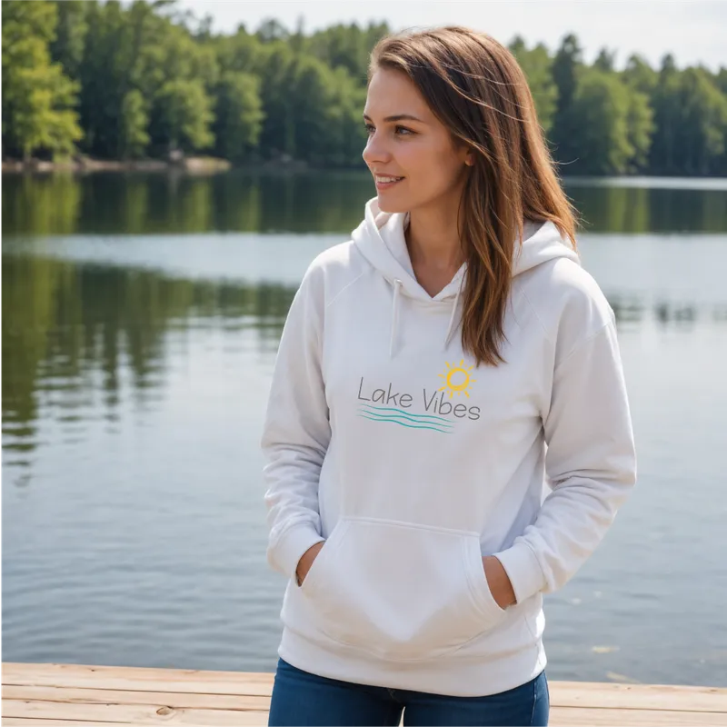 "Lake Vibes" Relaxed Fit Classic Unisex Hoodie