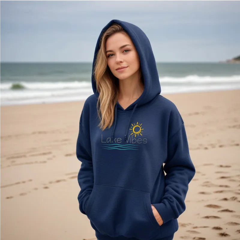 "Lake Vibes" Relaxed Fit Classic Unisex Hoodie