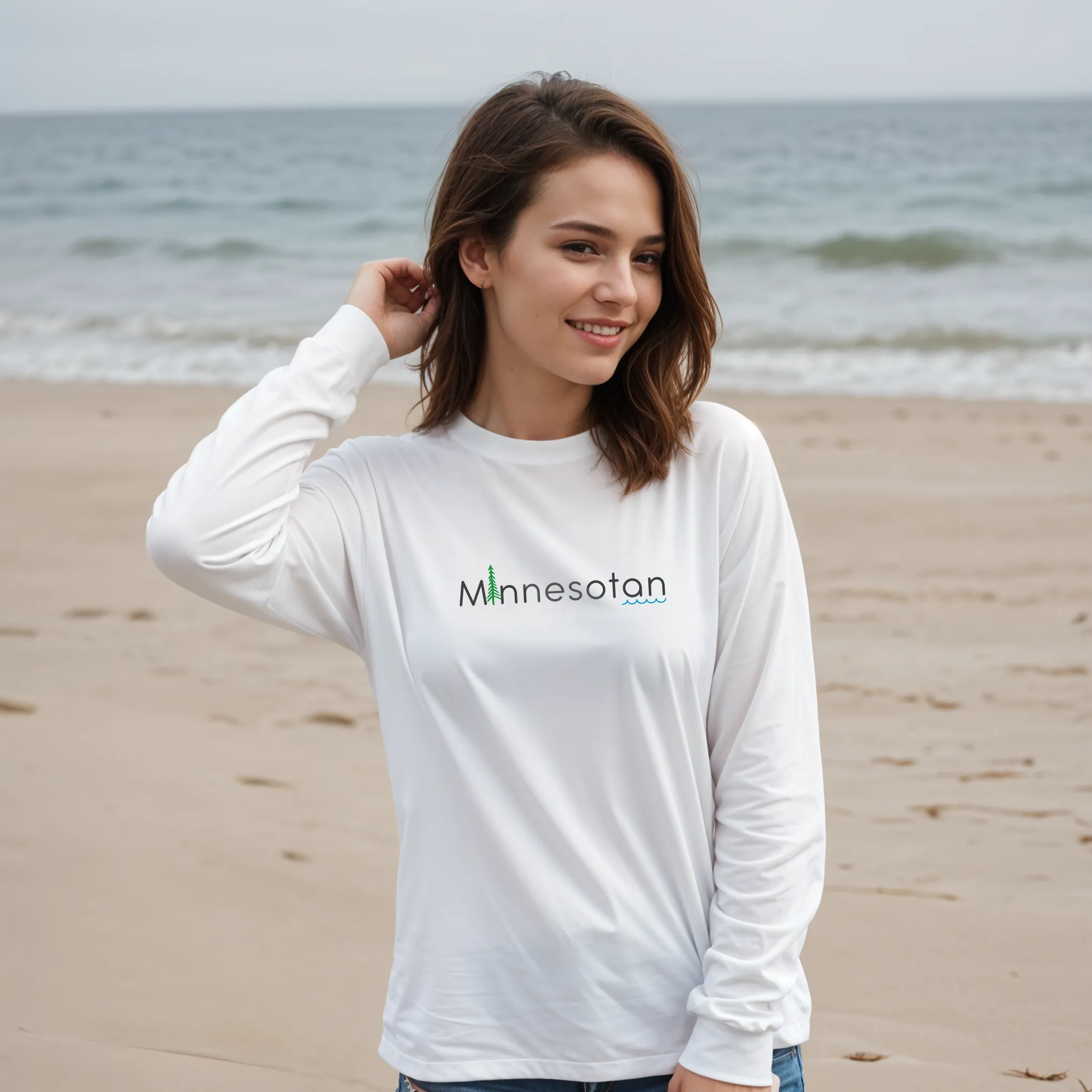 "Minnesotan" Relaxed Fit Long Sleeve Unisex T-Shirt