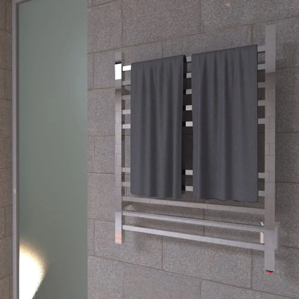 Radiant Towel Warmer - Wall Mount - 24" Stainless Steel/Polished Stainless Steel