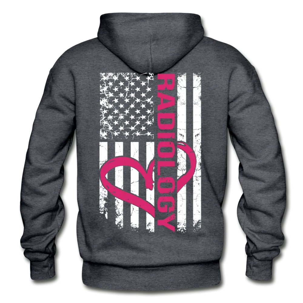 Radiology Flag Gildan Heavy Blend Adult Hoodie