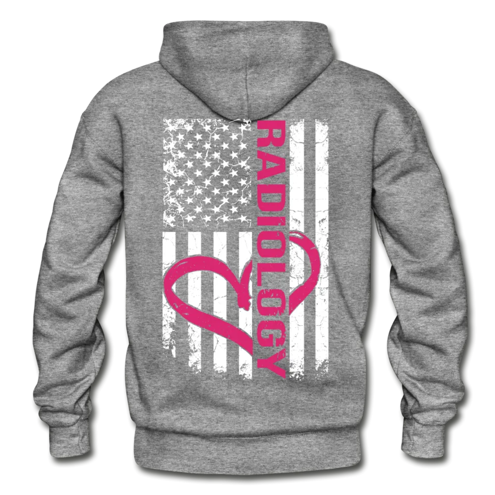 Radiology Flag Gildan Heavy Blend Adult Hoodie