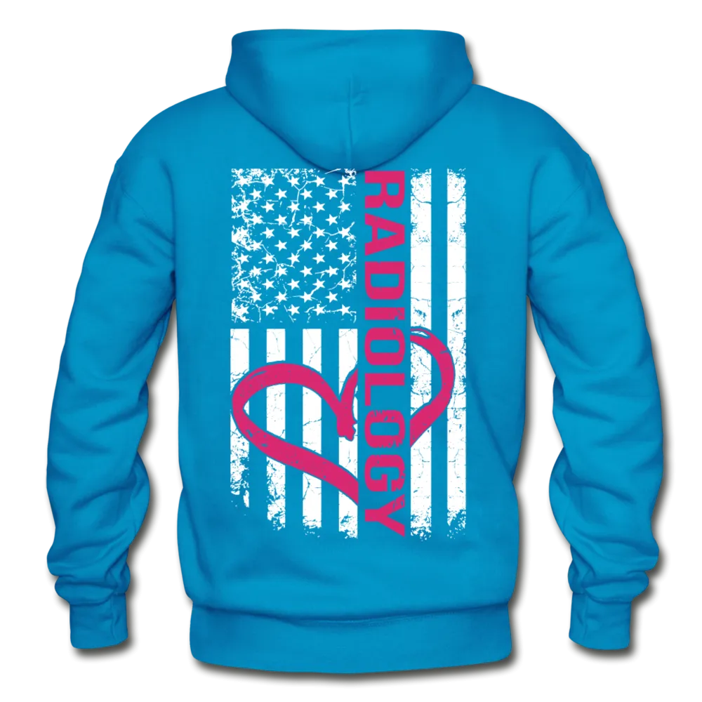 Radiology Flag Gildan Heavy Blend Adult Hoodie